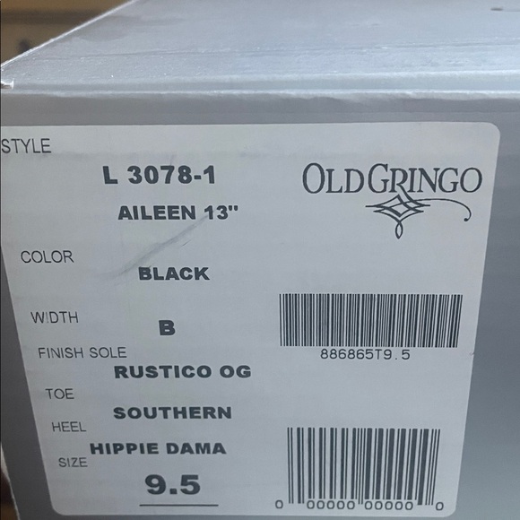 OLD GRINGO Aileen Black & Brown Leather Studded Harness Western Boots 9.5 NWT - Picture 15 of 15